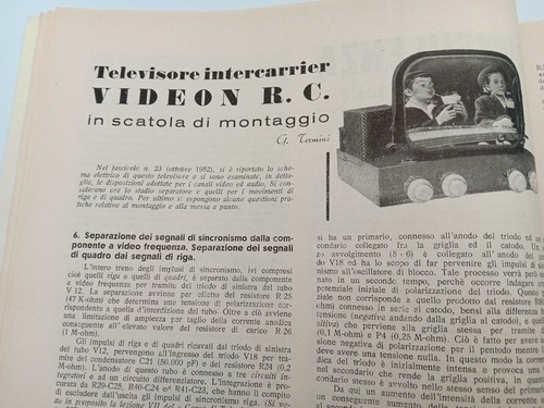 Radiotecnica Televisione n. 24 / 1952 Televisor Videon R. C. - Il DB - Picture 4 of 5