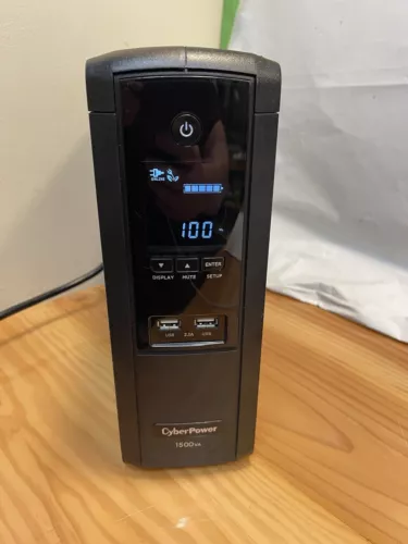 CyberPower 1500 VA/900W 12-Outlet AVR LCD Mini-Tower UPS System Tested