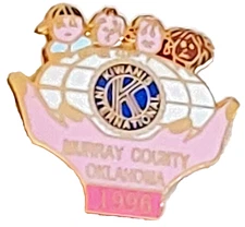 Kiwanis International 1996 Murray County Oklahoma Lapel Pin