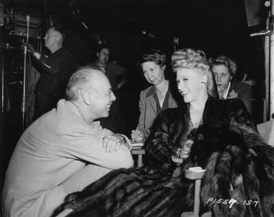 Ginger Rogers on the set of a Paramount Pictures production circa - Old Photo