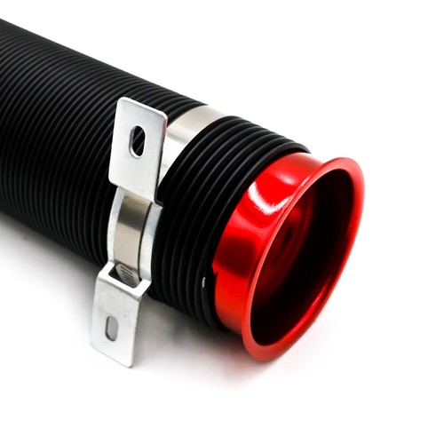 3" Car Air Intake Cold Pipe Flexible Duct Feed Hose Induction Kit Filter Red - Picture 2 of 7