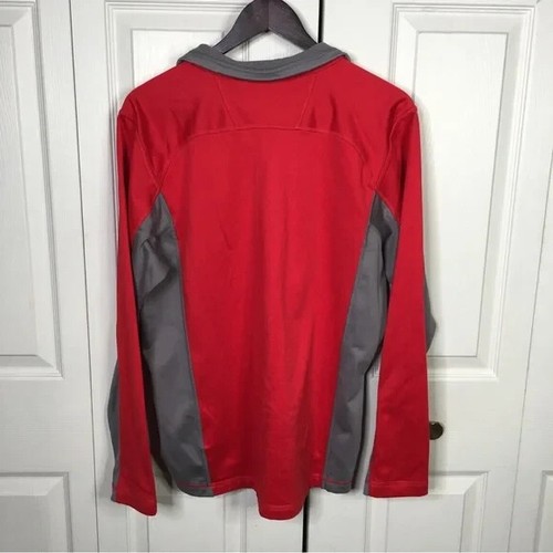 Chaqueta ligera The North Face para hombre talla M roja gris 1/4 cremallera 100 % poliéster - Imagen 3 de 6