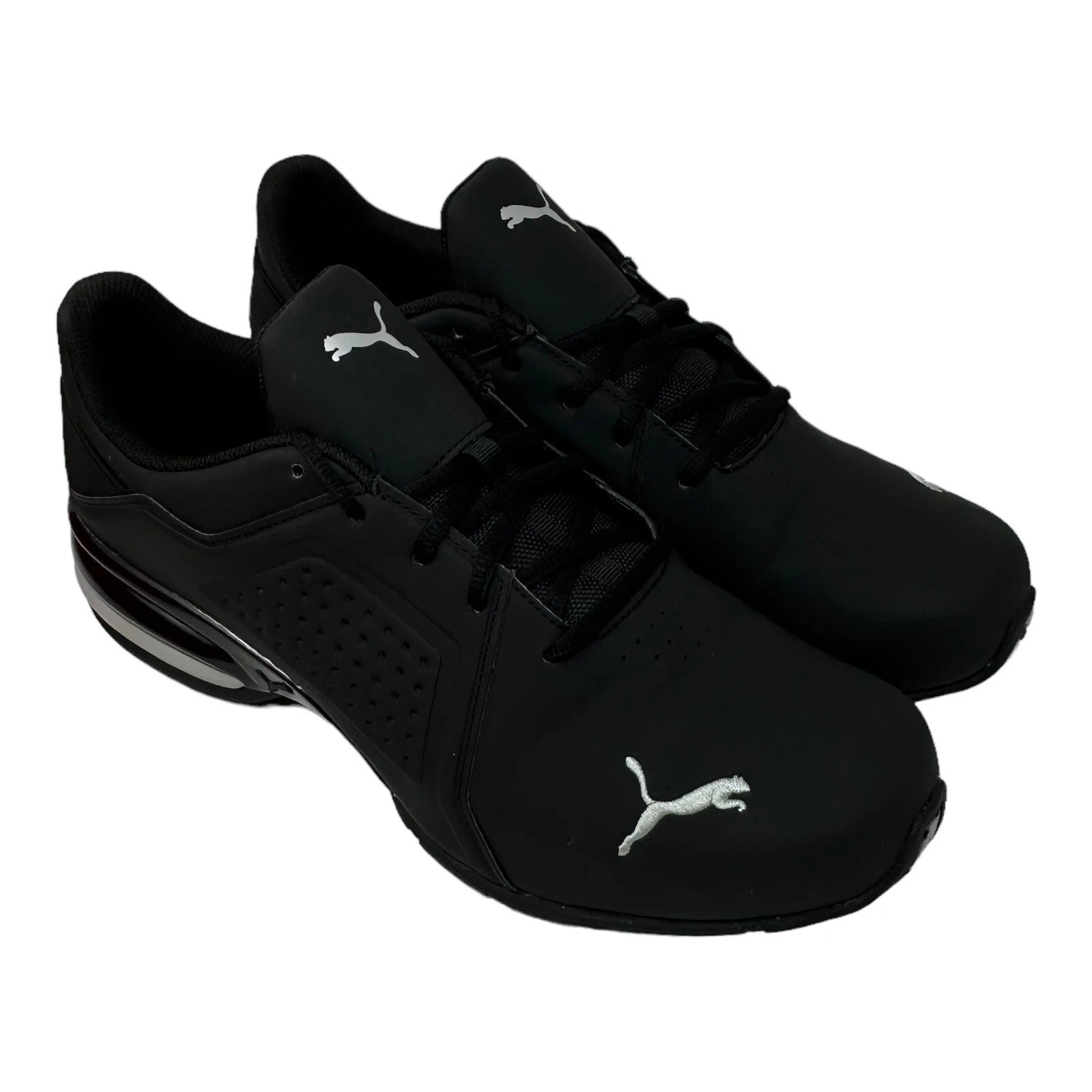 Scarpe da ginnastica da uomo Puma Viz Rummer 191037 05 nere argento da uomo US 12