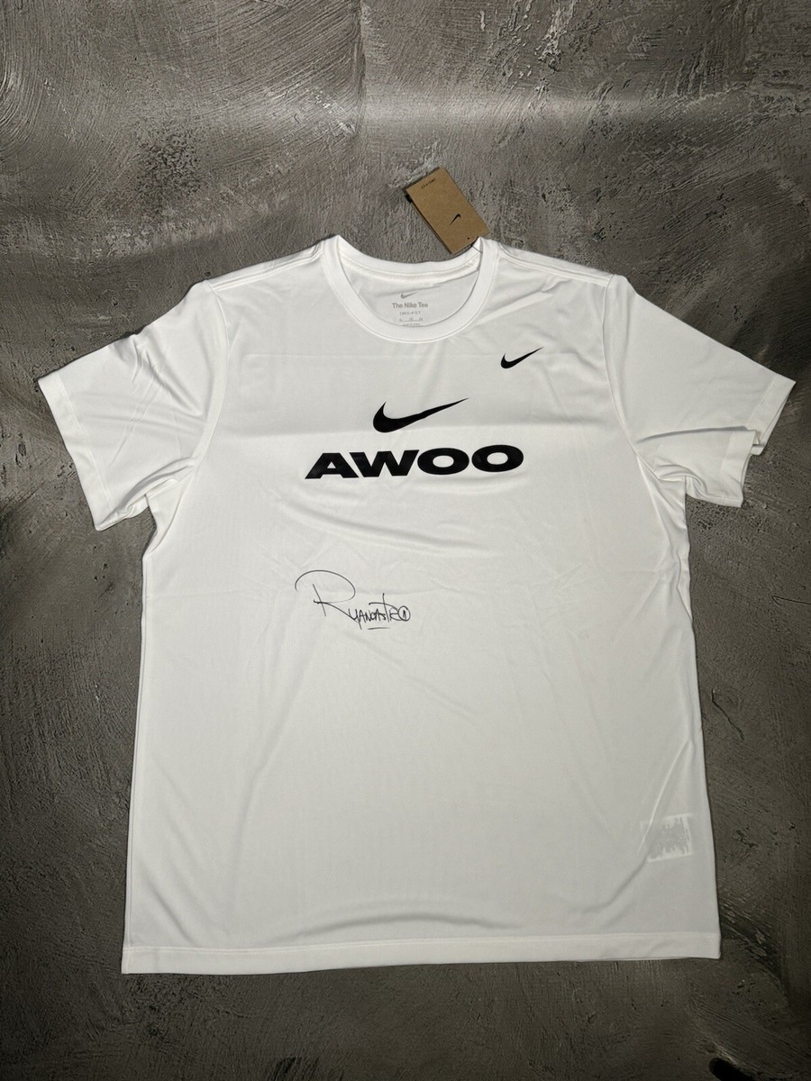Nike X Ryan Castro Signed White T Shirt Dry Fit Size XL NIKE POP