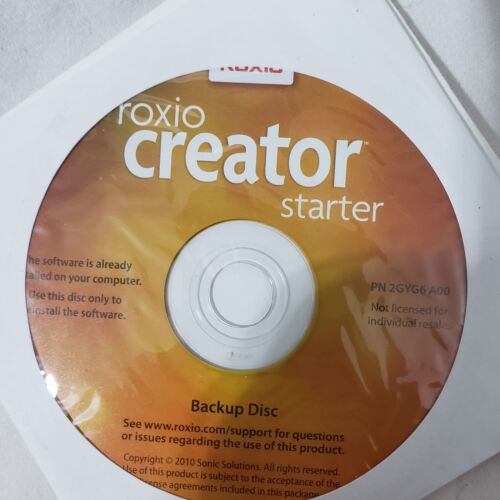 Roxio Software Creator Starter & Creator 9.0 DE 2 CD Lot NEU VERSIEGELT Disk Burning - Bild 3 von 4