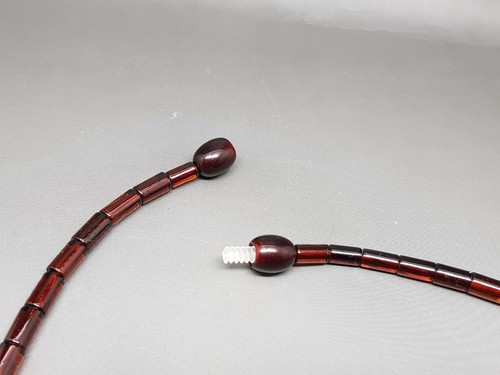 17,9 Zoll Elegante Baltische Bernstein Cloepatra Halskette Perlen für Frau Cognac/Citrin - Bild 4 von 4