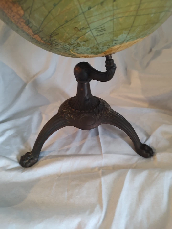 C.S. vintage años 20 Hammond & Co. Antiguo globo terrestre nuevo de 12 pulgadas  Foto 3 de 4