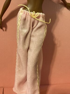My Scene Barbie Mattel Doll Light Pink Vintage Jogging Sweat Pants- Fast Ship!