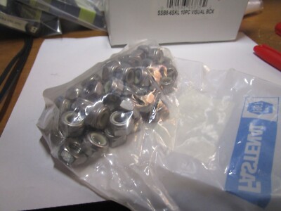 M10-1.5 DIN 985 A2 Stainless Steel Nylon Insert Lock Nut QTY 50