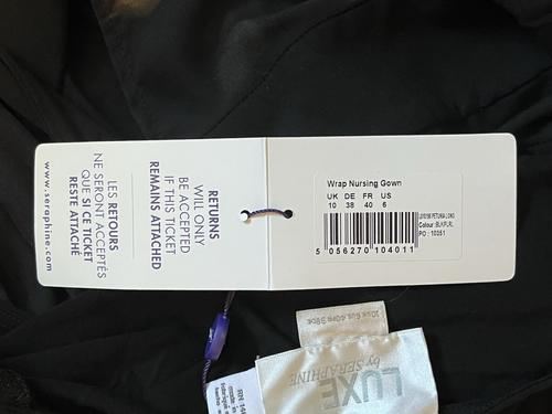 Seraphine Maternity Nursing Dress Size UK 10 Petunia Wrap Maxi Breastfeeding - Picture 9 of 9