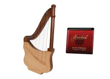 Roosebeck Lute Harp w/ Case, Tuning Tool & Extra Strings Set