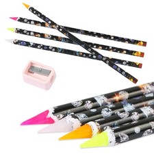 4 Pcs Diamond Art Pen Rhinestone Picker Pencil Nail Point Drill Pen Self