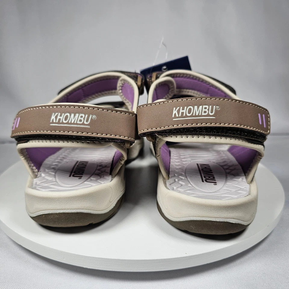 Khombu Women's Adjustable Strap Taupe Sport Sandals - Size 10M New - Image 4 of 4