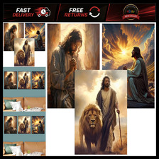 3 Pack Diamond Art Kits for Adults Jesus Diamond Painting Kit 12x16inch