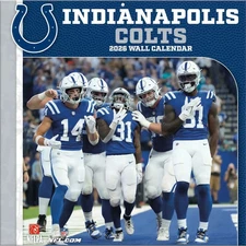 Turner Licensing NFL Indianapolis Colts 2026 Wall Calendar  12'' X 12''  12 Mo.