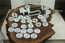 Hand Held Cookie Press20+Piece Set Vintage Decorate Shapes