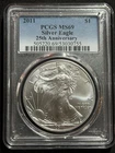 2011 $1 American Silver Eagle MS69 PCGS - 25th Anniversary