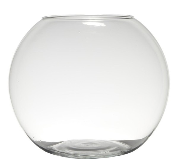 Inna-Glas Kerzen Kugelvase Tobi Earth Aus Glas, Klar, 28Cm, Ø34Cm-image