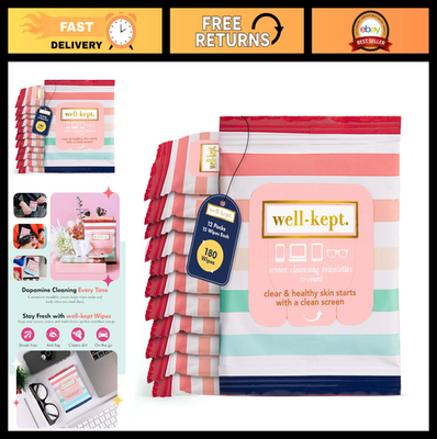 #ad Well Kept Tech amp; Lens Cleaning Wipes Lint Free 180 Count $132.99
