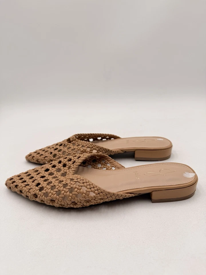Joie Cuero Tejido Pisos Mujer’s Behold Mules Punta Marrón Talla 7.5M Foto 3 de 4