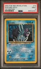 Pokemon Neo Revelation 1st Edition 2001 #14 Suicune-Holo PSA 9