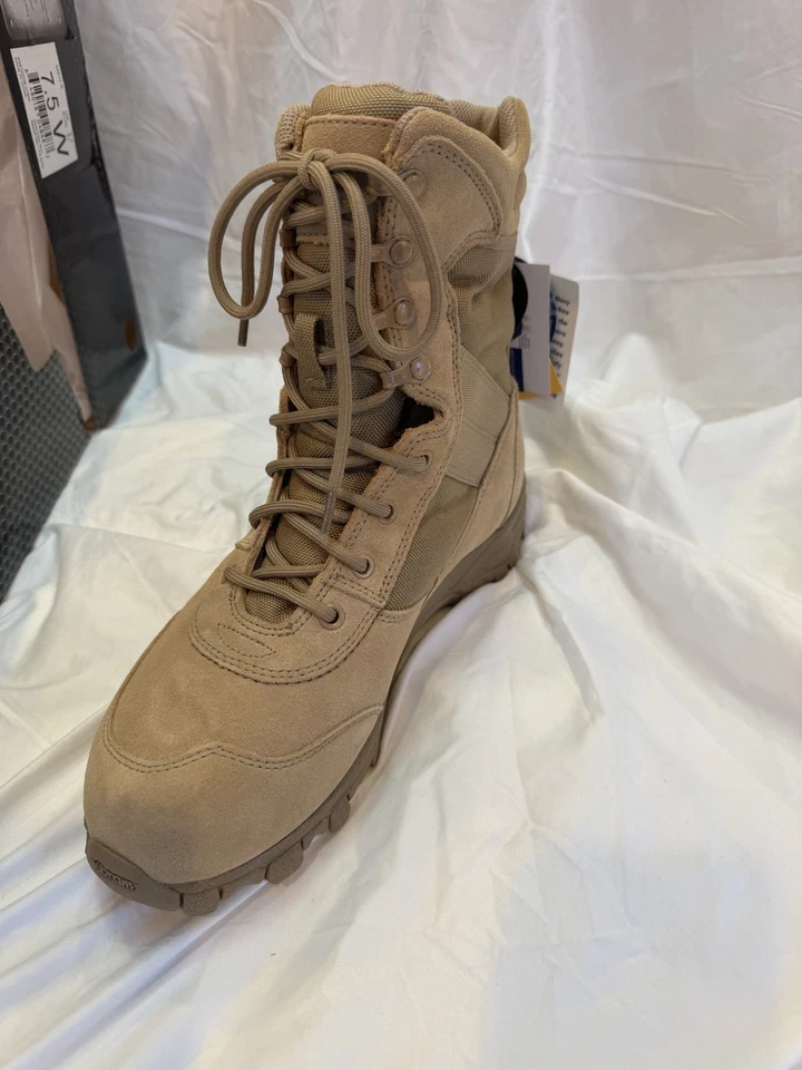 Botas Blackhawk Desert Ops Desert Tan Hombre 7.5W Mujer 9-9.5 Vibram Cordura NUEVAS Foto 4 de 4