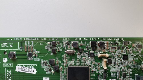 EAX66940003 (1.0), 38UC99 LG Monitor Main board - Photo 3/4