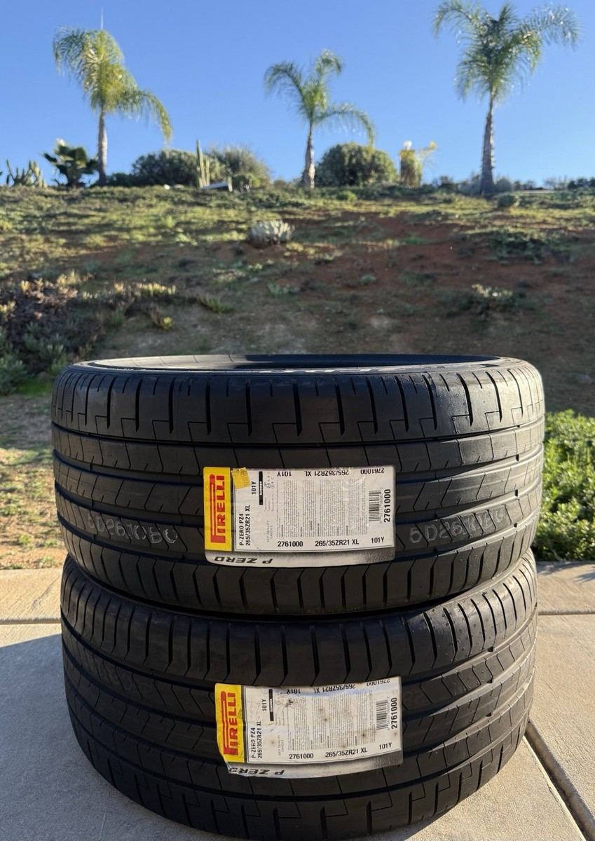 Set of TWO BRAND NEW 265/35ZR21 101Y Pirelli P Zero PZ4 Sport