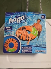 NEW!H2O Go River Gator 1 Person Inflatable Floating Tube Lake Pool Raft 47 Inch