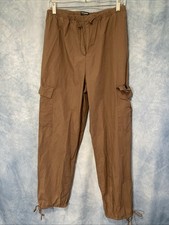 Playboy x PacSun Women s Medium Brown 100 Cotton Cargo Pants Baggy Y2K Utility