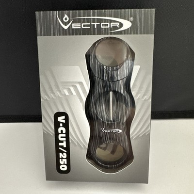 Vector V-Cut / 250 Cigar Cutter - Cuts Up to 60 RG - Black Marble - New