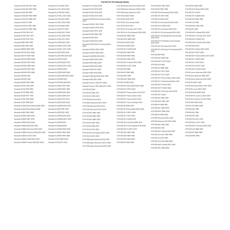 Tusk Skid Plate Foam Black ¾” x 11” x 12” For HUSQVARNA WXE 510 1990 - Imagem 3 de 4