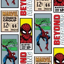 Disney Marvel Spiderman Comic Fleece Fabric - 60" Wide - Sold by The Yard & Bolt