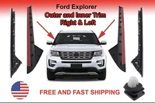 2011-19 Ford Explorer Windshield Outer & Inner Trim Pillar Molding Right & Left 