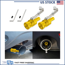 Turbo Sound Whistle Simulator 2pcs Aluminum Alloy Color Gold Turbo Sound Whistle Simulator 2pcs Aluminum Alloy Color Gold