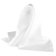 Royal Silk Fine White Twill Pocket Square 100 - 17" x 17",