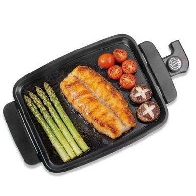 AshGlen Small Electric Griddle Nonstick, Griddle Pan Electric, Parrilla Eléctric
