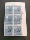 GB QEII 1981 14p Grey-blue. SGW39. Cylinder number Q2 upper. MNH block of 6