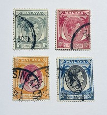 MALAY SINGAPORE 🇸🇬 OLD STAMPS George VI Nice Selection