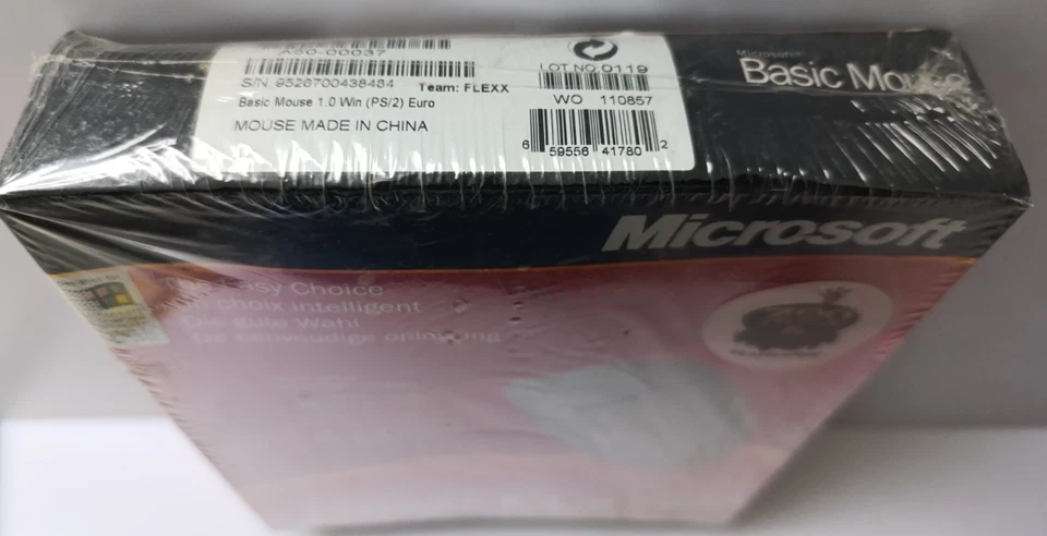 Vintage Microsoft Basic Mouse PS2 PC New Sealed - Image 3 of 4