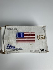 AmRad USA2031 Oval Run Capacitor 7.5 uF MFD 370 / 440 Volt Made in USA
