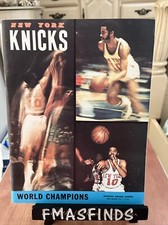 Q3 1973/1974 NY KNICKS vs ROCKETS Basketball Program PHIL JACKSON WALT FRAZIER