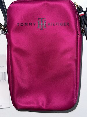 Tommy Hilfiger Crossover Phone Camera Bag Hot Pink Cerise