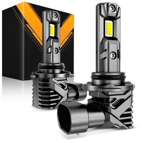 AUXBEAM Canbus White 6500K LED Headlight 9005 9006 Bulbs High/Low Beam Fanless - Picture 14 of 15