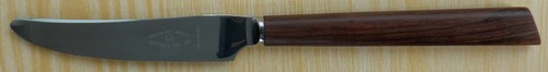 1 Vintage Dessert Knife George BUTLER Stainless Steel Wood Handle Cutlery Retro - Picture 8 of 9