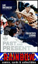 2018 Panini Diamond Kings #PP12 Francisco Lindor / Lou Boudreau Past and Present