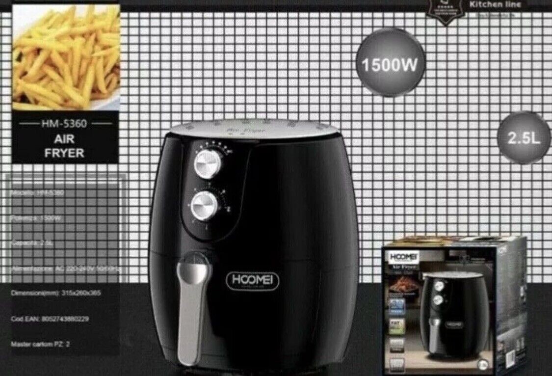 Friggitrice ad Aria Senza Olio 1500W: Salute e Gusto in Tavola