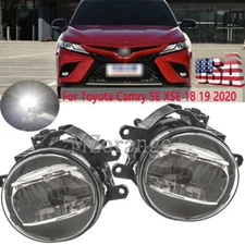 LED Fog Light For Toyota Camry 2018 2019 2020 Hybrid SE XSE Bumper Lamp Front US