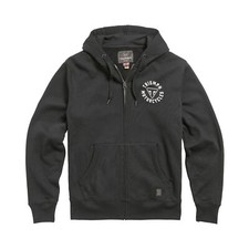 GENUINE TRIUMPH DIGBY BLACK HOODY SWEATSHIRT ZIP THRU MSWS21015
