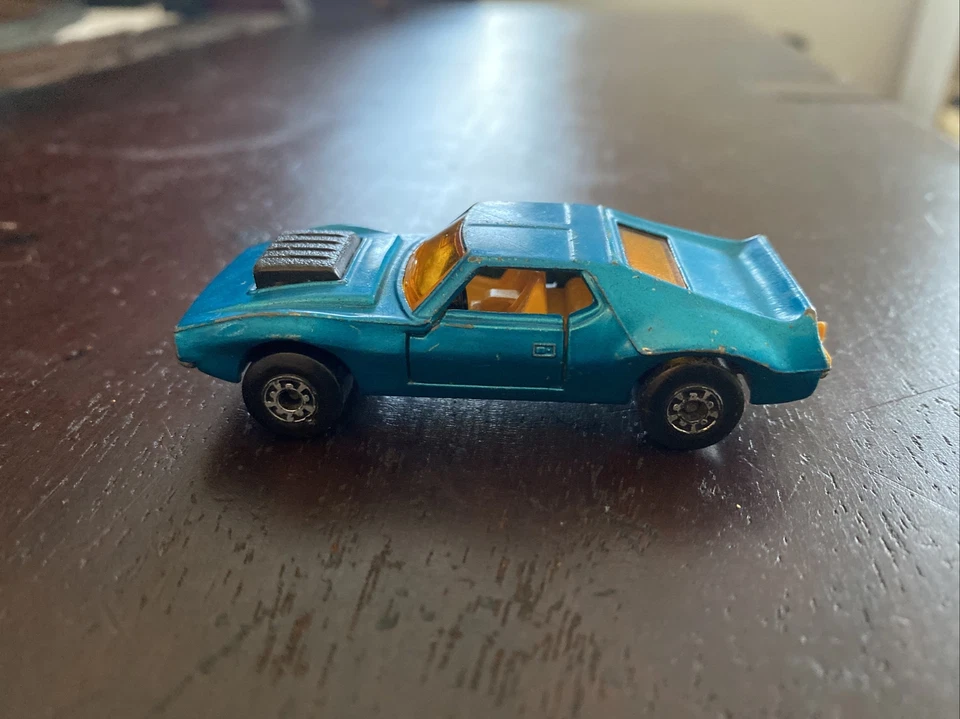 ВИНТАЖНЫЙ 1982 MATCHBOX LESNEY SUPERFAST NO9 AMX КОПЬЕ АВТОМОБИЛЬ СИНИЙ АКВА БИРЮЗОВЫЙ Б/У В ОТЛИЧНОМ СОСТОЯНИИ - Изображение 3 из 4